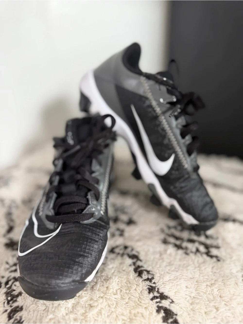 Nike Alpha Huarache 4 Keystone Baseball Cleats Youth 2.5Y Unisex Softball